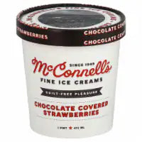 McConnell's Chocolate Covered Strawberry Ice Cream Pint