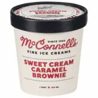 McConnell's Sweet Cream Caramel Brownie Ice Cream Pint
