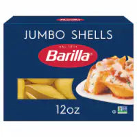 Barilla Jumbo Pasta Shells, Quality Non-GMO and Kosher Certified Pasta Shells 12 oz