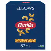 Barilla Elbow Pasta Quality Non-GMO and Kosher Certified Pasta 32 oz