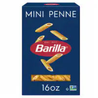 Barilla Mini Penne Pasta, Quality Non-GMO and Kosher Certified Pasta 16 oz