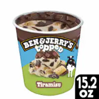 Ben & Jerry's Topped Tiramisu with Fudge Swirls Pint 15.2 oz