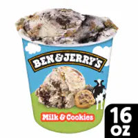 Ben & Jerry's Milk and Cookies Ice Cream Pint 16 oz