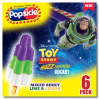 Popsicle Ice Pops Toy Story Buzz Lightyear Rocket 6 pack