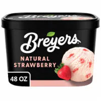 Breyers Ice Cream Natural Strawberry 48 oz