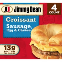 Jimmy Dean® Sausage Egg & Cheese Croissant Frozen Breakfast Sandwiches 4 count 18 OZ