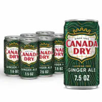 Canada Dry Ginger Ale Caffeine Free Soda Cans 6 pk / 7.5 fl oz