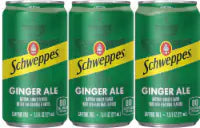 Schweppes® Ginger Ale Soda Mini Cans 6 pk / 7.5 fl oz