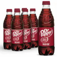 Dr Pepper® Soda Bottles 6 pk / 16.9 fl oz