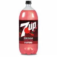 7UP Cherry Flavored Caffeine-Free Soda Bottle 2 L