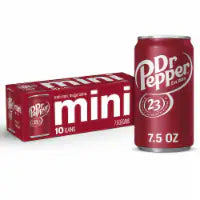 Dr Pepper Soda Mini Cans 10 pk / 7.5 fl oz