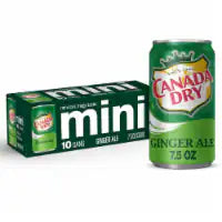 Canada Dry® Ginger Ale Soda Mini Cans 10 pk / 7.5 fl oz