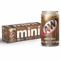 A&W® Root Beer Soda Mini Cans 10 pk / 7.5 fl oz