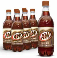 A&W® Root Beer Soda Bottles 6 pk / 16.9 fl oz