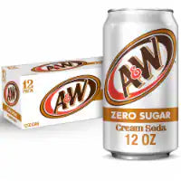 A&W® Cream Zero Sugar Soda Cans 12 pk / 12 fl oz