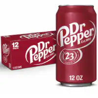 Dr Pepper Soda Cans 12 pack / 12oz