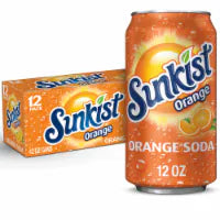 Sunkist® Orange Soda Can 12 pk / 12 fl oz