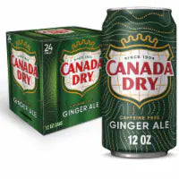 Canada Dry Ginger Ale Caffeine Free Soda Cans 24 pk / 12 fl oz