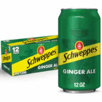 Schweppes® Ginger Ale Soda Cans 12 pk / 12 fl oz