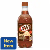 A&W Root Beer Float Soda Bottle 20 fl oz