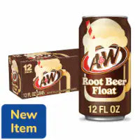 A&W Root Beer Float Soda Cans 12 pk / 12 fl oz