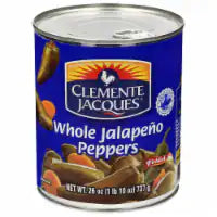 Clemente Jacques Pickled Whole Jalapeno Peppers 26 oz