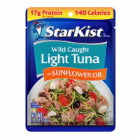 StarKist® Wild Caught Chunk Light Tuna in Sunflower Oil Pouch 2.6 oz