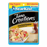 StarKist® Tuna Creations® Cracked Pepper with Roasted Garlic Pouch 2.6 oz