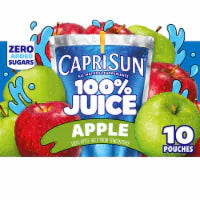 Capri Sun 100% Juice Apple Flavored 100% Juice Blend from Concentrate 10 ct