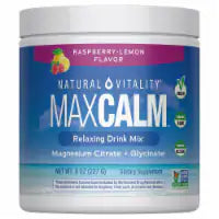 Natural Vitality Calm Raspberry-Lemon Flavored Magnesium Supplement 8 oz