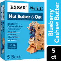 RXBAR® Nut Butter and Oat Blueberry Cashew Butter Protein Bars 5 ct