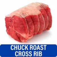 Choice Cross Rib Beef Chuck Roast (1 Roast) about 3 pounds