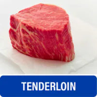 Choice Tenderloin Beef Steak about half a pound