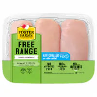 Foster Farms Simply Raised Free Range Boneless Skinless Chicken Breast Fillets