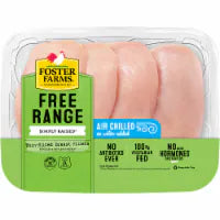 Foster Farms Free Range Simply Raised Boneless Skinless Thin-Sliced Chicken Breast Fillets