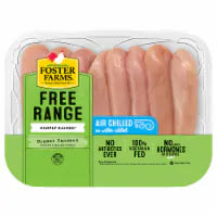 Foster Farms Simply Raised Free Range No Antibiotics Ever Boneless Skinless Chicken Breast Tenders