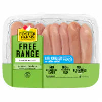 Foster Farms Simply Raised Free Range Boneless Skinless Chicken Breast Tenders