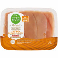 Simple Truth® Natural Thin-Sliced Boneless and Skinless Chicken Breast Cutlets