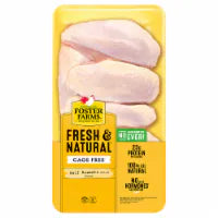 Foster Farms Half Breasts with Ribs Cage Free Fresh & Natural Chicken