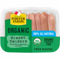 Foster Farms Organic Boneless Skinless Chicken Breast Tenders 1 pk