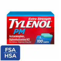 Tylenol PM Extra Strength Pain Reliever & Sleep Aid Caplets 100 ct
