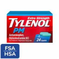 Tylenol PM Extra Strength Pain Reliever & Sleep Aid Caplets 24 ct