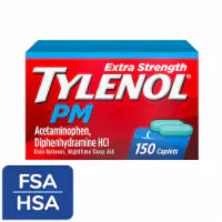 Tylenol PM Extra Strength Pain Reliever & Sleep Aid Caplets 150 ct