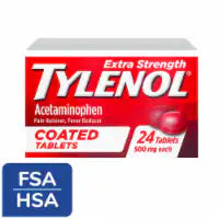 Tylenol Extra Strength Coated Tablets With Acetaminophen 500Mg 24 ct