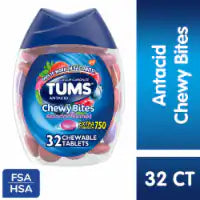 TUMS Chewy Bites Assorted Berries Chewable Antacid Tablets 32 ct