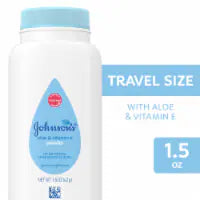 Johnson's Aloe & Vitamin E Powder Hypoallergenic Travel Size 1.5 oz