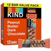 KIND Peanut Butter Dark Chocolate Snack Bars 12 ct