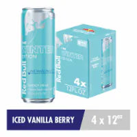 Red Bull Iced Edition Energy Drink Iced Vanilla Berry Multipack 4 pk / 12 fl oz