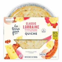 La Terra Fina® Classic Lorraine Quiche with Bacon and Swiss Cheese 23 oz