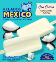 Helados Mexico™ Coconut Ice Cream Bars 6 ct / 2.75 fl oz